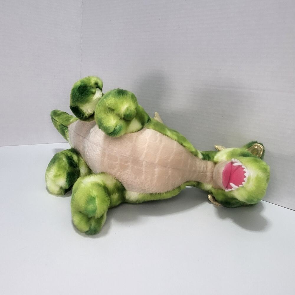 Vollenth The Green Dragon Stuffed Dinosaur Toy 18" Aurora Ferocious Dinos - Picture 2 of 10